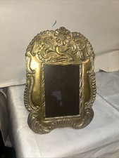 vintage antique brass picture