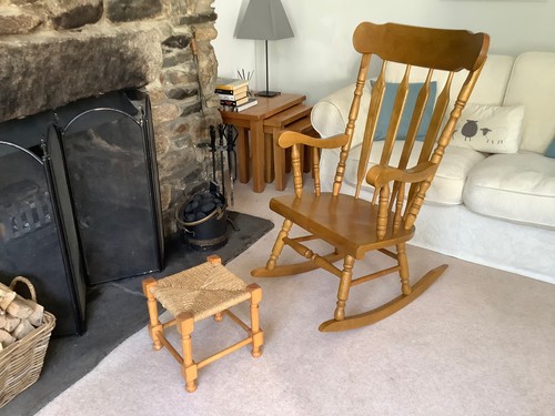 Vintage rocking chair high - vintage,