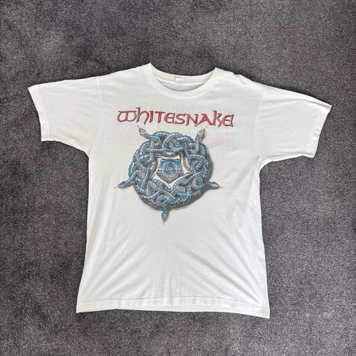 Whitesnake 1990 white shirt - 1990, t-shirt