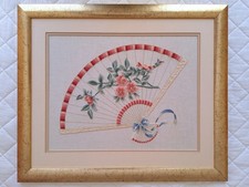 Embroidered framed picture - embroidered,