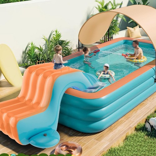 Inflatable water slide - water,