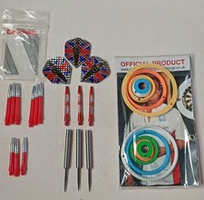 HARROWS ERIC BRISTOW SIGNATURE DARTS 22GMS RARE + EXTRAS