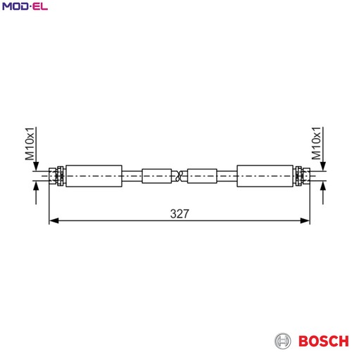 Brake hose 987 476 856 - hose, for