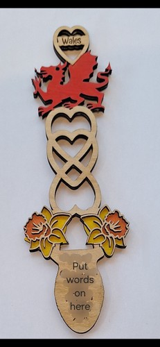 Wooden welsh love - wooden, for