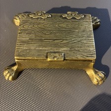 Antique Brass Trinket Box