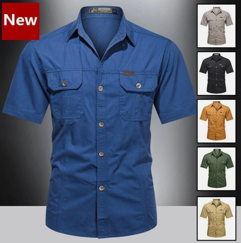 Mens lapel short sleeve summer - lapel,