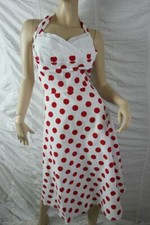 STOP STARING! white red polka