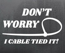 DON'T WORRY CABLE TIE vinyl