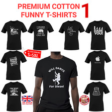 Black Funny Mens T-Shirts joke