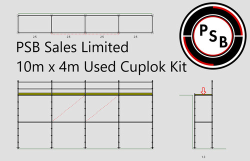 Used cuplock scaffolding 10m - cuplock, x