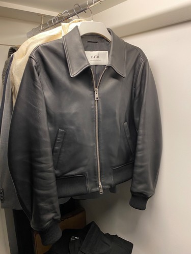 Ami paris lamb leather zipped - paris,