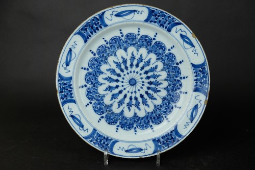 Delft blue and white - , plate