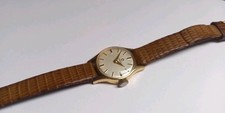 9ct Gold OMEGA Watch - Manual Wind - Ladies - Excellent Runner - Lizard Skin