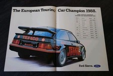 Ford Sierra RS500 Poster 1988 European Touring Car Championship Steve Soper BTCC