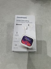NEW Goodmans Noise Cancelling Smart Display Earphones WHITE