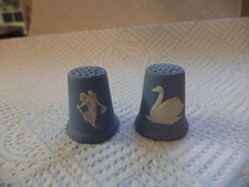 Two vintage wedgwood blue - vintage,