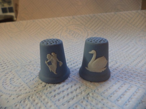 Two vintage wedgwood blue - two,