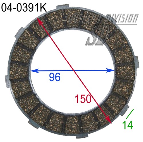 0391k clutch pad - 04-0391k,