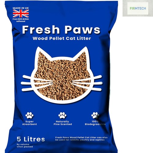 Natural wood pellet cat - natural, 5l