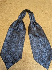 Men's Retro Ascot Ties Cravat Ties Ascot Neckties Chic for Gentleman - Blue Pais