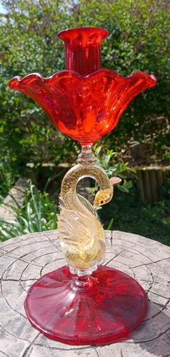 Ruby red murano glass - ruby,