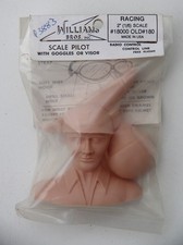 Williams Bros 2" 1/6 Scale R/C Aircraft Pilot Bust & Goggles #18000 OLD#