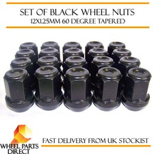 Alloy Wheel Nuts Black (20)