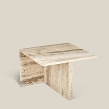 Travertine coffee / side table