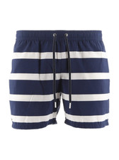 Lacoste Navy White Stripe Swim
