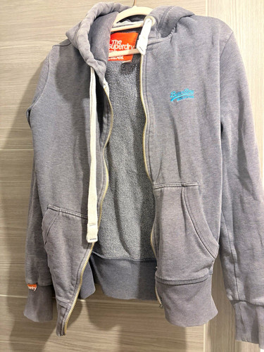 Superdry orange label grey - label,