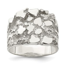 Sterling Silver Men's Nugget