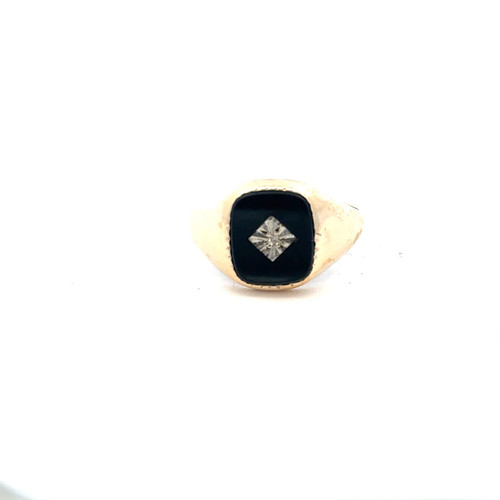 9ct yellow gold signet ring