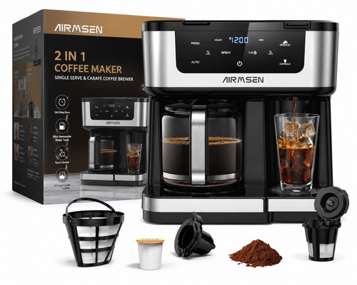Cup dual coffee maker - coffee, k-cup