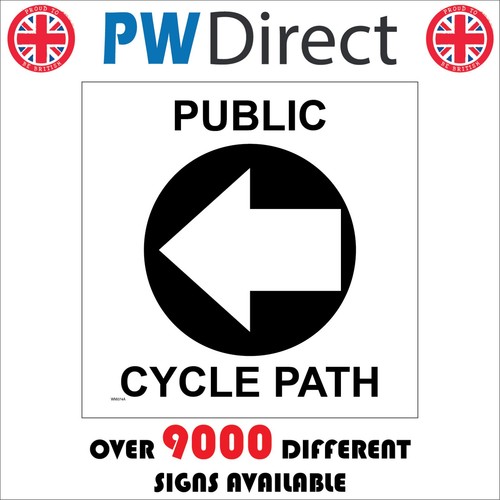 Sign custom public - cycle, path