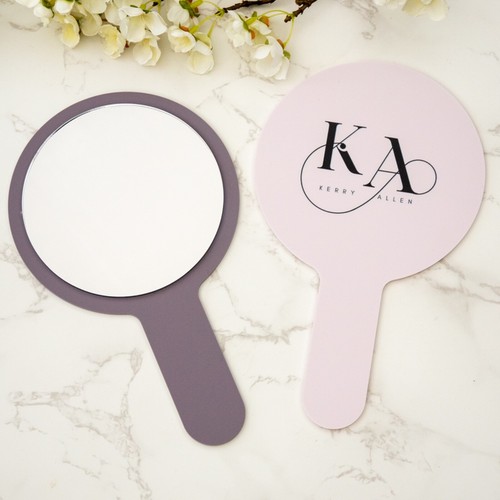 Custom logo handheld mirror - handheld,