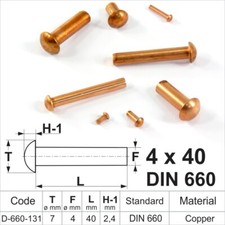 Solid Copper Round Pan Head