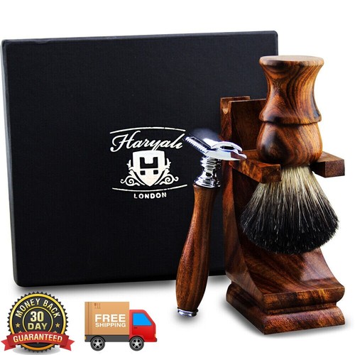 Men wooden shaving set - wooden,