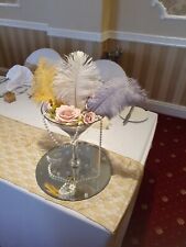 7 martini glasses  table centre pieces