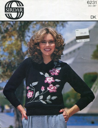Sirdar 6231 lady motif sweater - 6231,