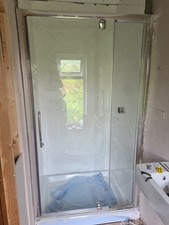 Lakes v2  pivot shower screen/ door 1000mm