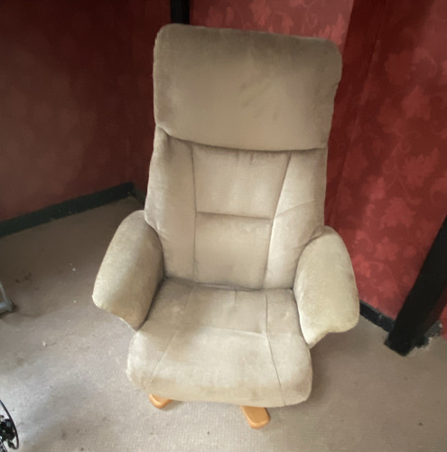 Beige fabric reclinable - beige,