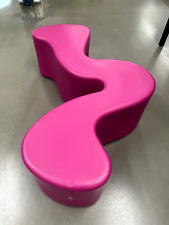 Danish Phantom Lounge Chair , Squiggle Bench, Modern Seat by Verner Panton