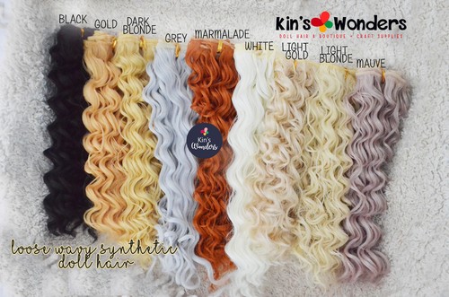 Synthetic doll hair weft - doll,