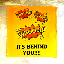 Sheffield Steelers wave flag - Whoosh! - Orange Satin.