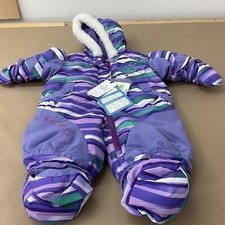 Snowsuit Size 3 Months GAGOU TAGOU Purple Stripe
