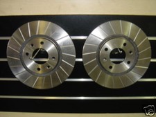 CLIO SPORT 172 182 CUP FRONT GROOVED BRAKE DISC X2 