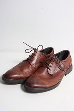 Ecco Mens Brogue Shoes Brown -