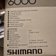 Shimano Aerlex 6000 Big Spool