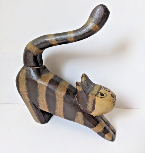 Cat tabby striped wooden - tabby,