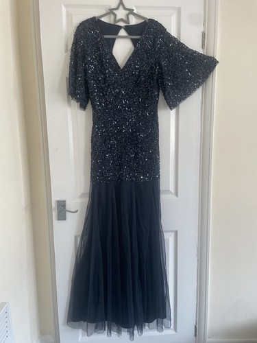 Coast navy sequin maxi - navy, dress